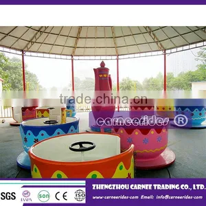 Family Rides Coffee Cup , Rotary Coffee Cups Rides Family Amusement Equipment thumbnail-2