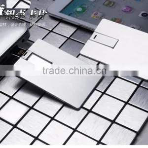 Super Slim Aluminum Material USB Flash Drive, Grade A Chips Credit Card Business USB Memory Stick Custom thumbnail-3
