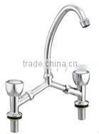 Bridge Type Double Hole Basin Mixer (ZQ5309-11) thumbnail-1