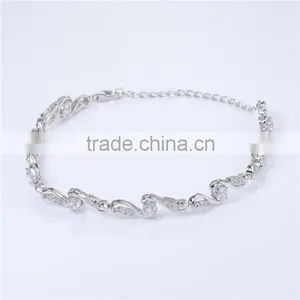 Beautiful Hotsale High Quality Handmade Tennis Bracelets With White AAAA CZ Stones thumbnail-6