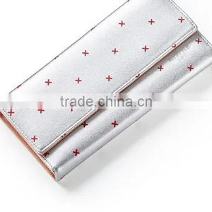 2016 Newest Zip Genuine Leather Women Wallet, Zip Clutch Wallet thumbnail-3