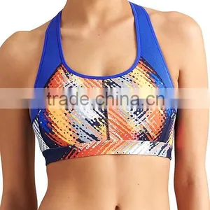 Woman Jogging Wear Printed Bra Top Trendy Gym Bralette thumbnail-1
