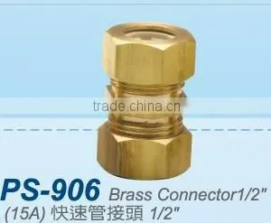 High Quality Taiwan Made Brass Nipple Pipe Fitting Tee thumbnail-1