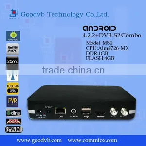 Dvb-s2 Android Set Top Box AML8726 Dual-core Cccam Xbmc thumbnail-1
