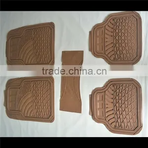 Universal Fit 5pcs Full Set Ridged Heavy Duty Rubber Floor Mats thumbnail-1