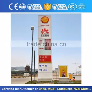 Led Advertising Pylon Sign Totem For Gas Station thumbnail-1