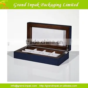 TRANSPARENT WOODEN CUFFLINK DISPLAY GIFT BOX thumbnail-1