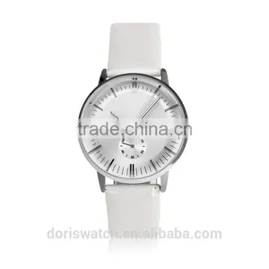Good Quality Custom Logo Metal Wrist Watch , Simple Men Watch , Leather Watch Band thumbnail-2