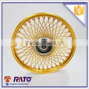 Chinese High Quality 17 Inch Double Disc Brake Motorcycle Golden Wheel thumbnail-3