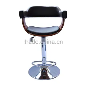 Antique Wood Metal Bar Stool High Chair thumbnail-4
