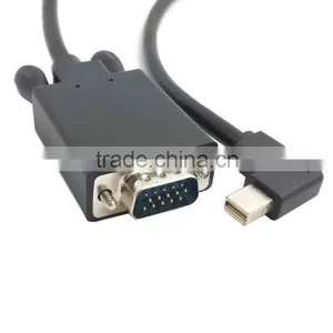 New Squarely DP 90 D Mini DisplayPort to VGA RGB Male to Male Cable 1.5 M Black thumbnail-3