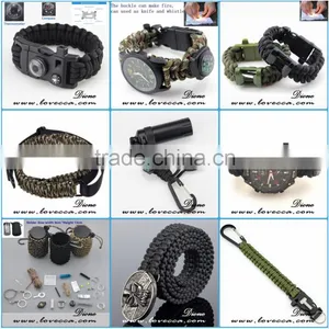 Paracord Bracelet With Options/accessories and Buckles Options thumbnail-1