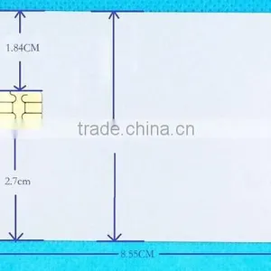 Hot Sell Custom Blank Contact Rewritable Plastic Smart Card With SLE4442 Chip thumbnail-1