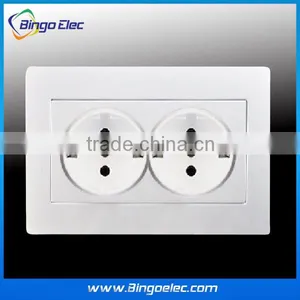 Double European Wall Socket 220v thumbnail-1