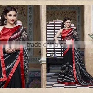 Designer Shiffon Lehenga Style Sarees thumbnail-4