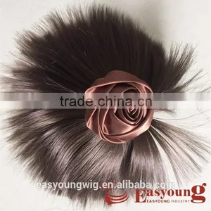 Natural Brown Color Hair Products. Synthetic Wigs Hair Pieces thumbnail-1