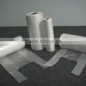 100% Virgin HDPE/LDPE Plastic T-shirt Bags for Shopping Packing thumbnail-1