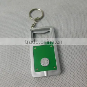 Promotional Flashlight Led Bottle Opener Keychain/keyring thumbnail-1