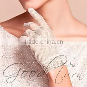 Hot Design Bridal Gloves,lace Bridal Wedding Gloves,handmade Flower Girl Gloves thumbnail-1