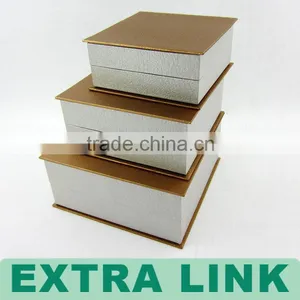 Custom Logo Printed White Kraft Paper Book Shaped Wallet Gift Box thumbnail-4