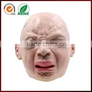 Carnival Party Educational Accessory Sad Rubber Latex Realistic Crying Baby Mask thumbnail-6