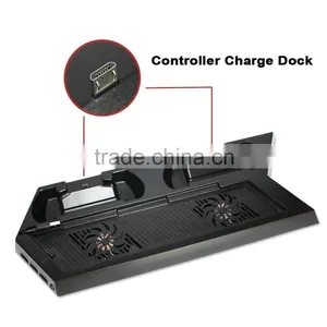 High Quality Cooling Fan Dual Charging Dock 3-Port USB Hub For PS4 thumbnail-2