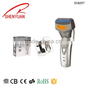 Wholesale OEM Pro New Product Electric Rechargeable Motor Wet and Dry 3 Blade Shaver for Men thumbnail-1