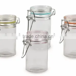 Wholesale Glass Mini Spice Jar With Metal Lock Lid thumbnail-1