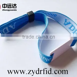 HF 13.56MHz Professional RFID Woven Fabric Wristband Bracelet thumbnail-5
