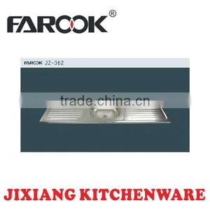 Stainless Steel Kitchen Sink JZ-362 150X50X16CM Hot Sale Sinks thumbnail-1