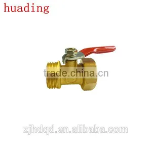 1/4" 3/8" 1/2" Npt Bspt Thread Mini Ball Valve With Brass Material thumbnail-3