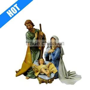 Customized Large 3 Pieces Poly Resin Indoor Nativity Scenes for Sale thumbnail-1