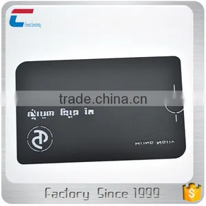 85*54mm Rounded Porcelain Black Metal Business Cards thumbnail-4