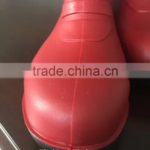 Red Safety Shoes Pvc Work Boots thumbnail-5