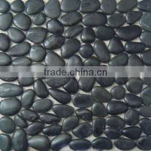Polished Black Pebble Stone thumbnail-1