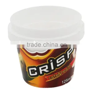 125Ml Ice Cream Tub With Lid Spoon, Round Custom Logo Prited Ice Cream Container thumbnail-5