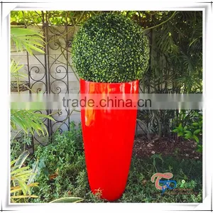 Fiberglass Indoor DecorationTall Flower Pot Planter thumbnail-2