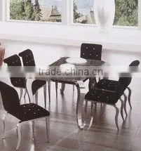 VT-017A Marble Top Dining Table thumbnail-1