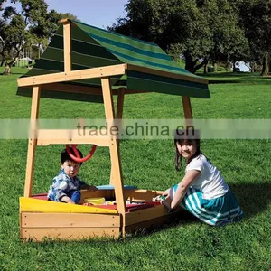 Wooden Sandpit Sand Box With Canopy thumbnail-6