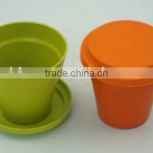 Bamboo Fiber Indoor Cheap Flower Pots thumbnail-2