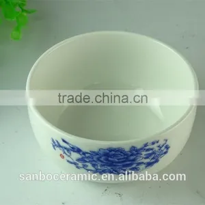 Porcelain Dessert Bowl With Decal Printed Hotel Dinner Ceramic Round Soup&Salad&Snack Bowl thumbnail-2