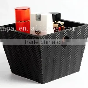 China Supplier Fancy Square Plastic Cloth Basket/Sundry Storage Basket thumbnail-1