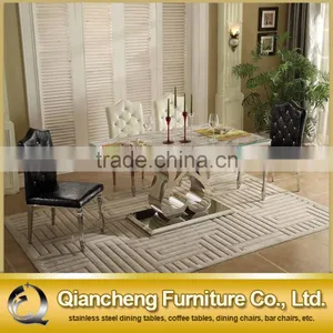 6 Seater Philippine Glass Dining Table Set thumbnail-1
