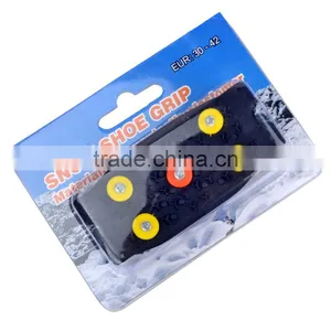 Hot-selling Mountaineering Walking Non-slip Silicone Crampons 5 Teeth Crampons for Snow and Ice thumbnail-4