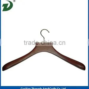 Dark Brown Wide Shoulder Wooden Coat Hanger thumbnail-4