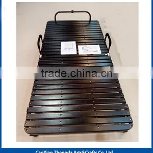 Folding Metal Single Bed With Wheels thumbnail-2