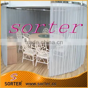 Salon Partition Decorative Aluminum Wire Mesh Metallic Curtain thumbnail-1