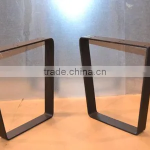 Wholesale 30 Inch Metal Flat Steel Black Coated Office Table Leg thumbnail-3