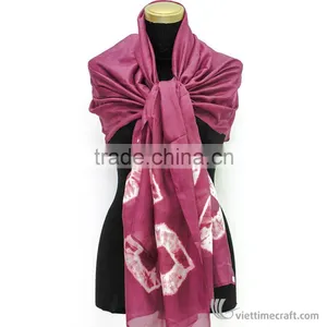 100% Silk Scarf by Digital Print, High-end Printed Personalized Design/ Silk Scarves Manufacturer Vietnam thumbnail-1