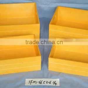 Handmade Beautiful Yellow Wooden Storage Box Wholesale thumbnail-1